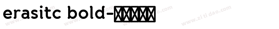 erasitc bold字体转换